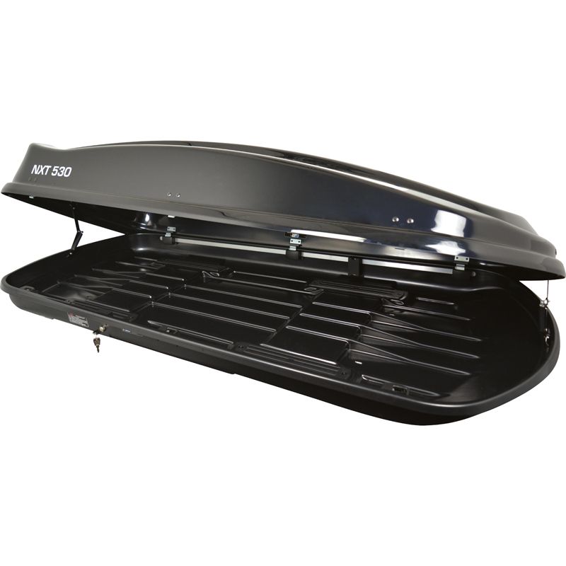 Coffre de toît Twinny Load NXT 530 Litre Noir-Luisant 201x90x40cm (Recto-Verso)