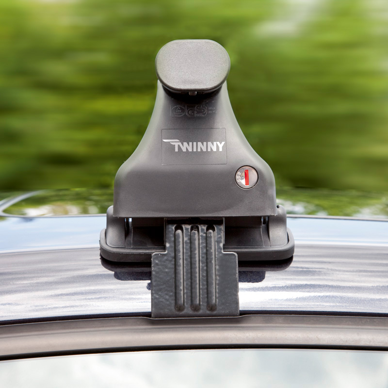 Jeu de barres de toit Twinny Load Acier S30 sur mesure pour VW Polo 6R 2010-
