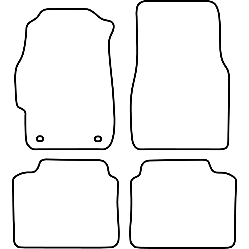 Set de tapis de sol sur mesure pour Honda Civic 3 portes 1996-2001