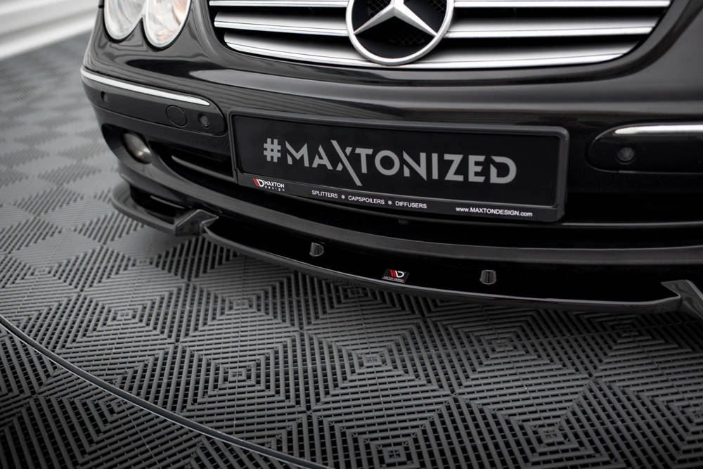 Voorspoiler Mercedes-Benz CLK W209 2002 - 2005 Maxton Glans Zwart