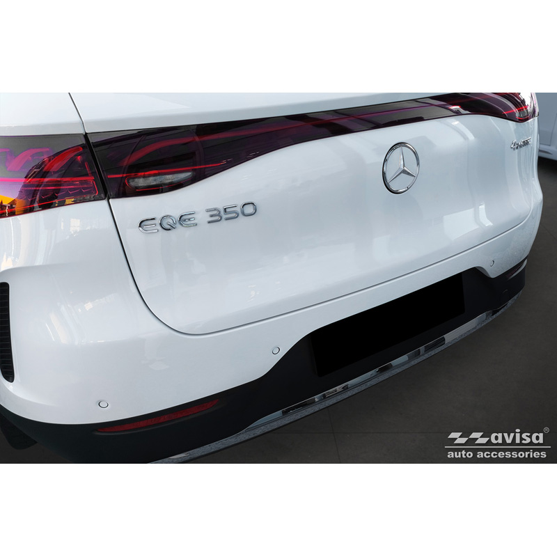 Protection de seuil arrière carboné 3D sur mesure pour Mercedes EQE (X294) SUV 2022- 'Ribs'