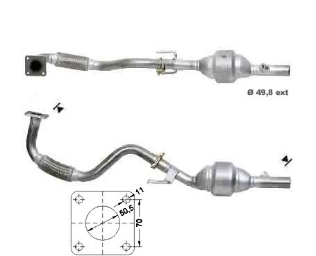 Seat IBIZA 1.4i 16V 1390 cc 74 Kw / 100 cv AQQ Magnaflow CAT Bou