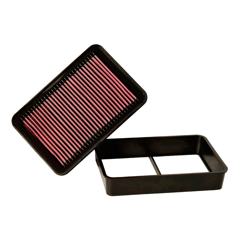 K&N Filtre à air de remplacement sur mesure pour Citroën C-Crosser / Mitsubishi ASX, Grandis, Lancer (Evolution+Ralliart), Outlander / Peugeot 4007 (33-2392)