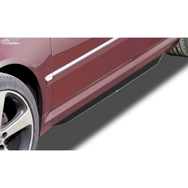 Jupes latérales 'Slim' sur mesure pour Audi A8 D3 2003-2009 (ABS noir luisant)