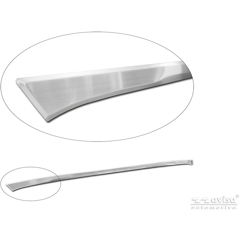Avisa Revêtement d'habillage du hayon du coffre inox brossé sur mesure pour Skoda Karoq (NU7) Facelift 2022-