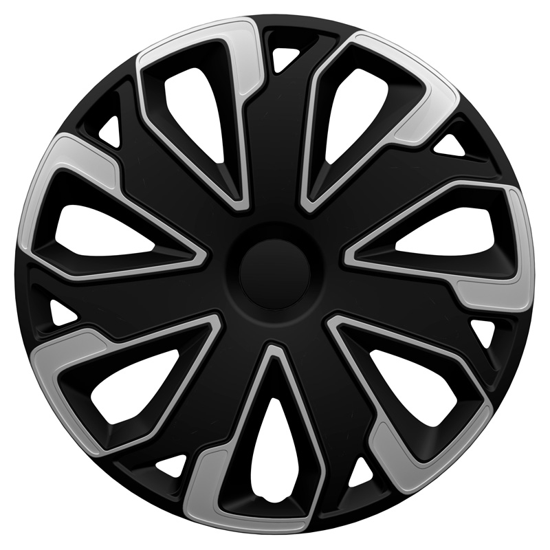 Jeu d'enjoliveurs Ultimo 15-inch argent/noir