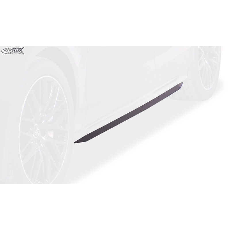 Jupes latérales 'Slim' sur mesure pour Audi A8 (4H) 2010-2017 (ABS noir luisant)