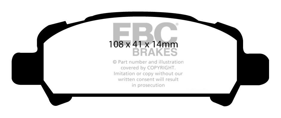 EBC Brakes SUBARU Legacy 3.0 2003-2010 Remblokken achterzijde gr