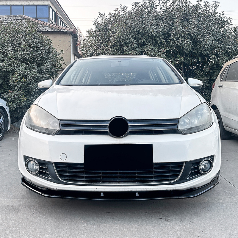 Spoiler avant sur mesure pour Volkswagen Golf VI 2008-2012 excl. GTi/R (ABS Noir luisant)