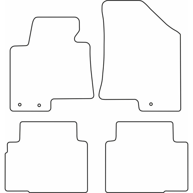 Set de tapis de sol sur mesure pour Hyundai ix35 2010-
