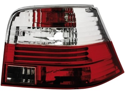 Feux arriere VW Golf IV rouges/blanc