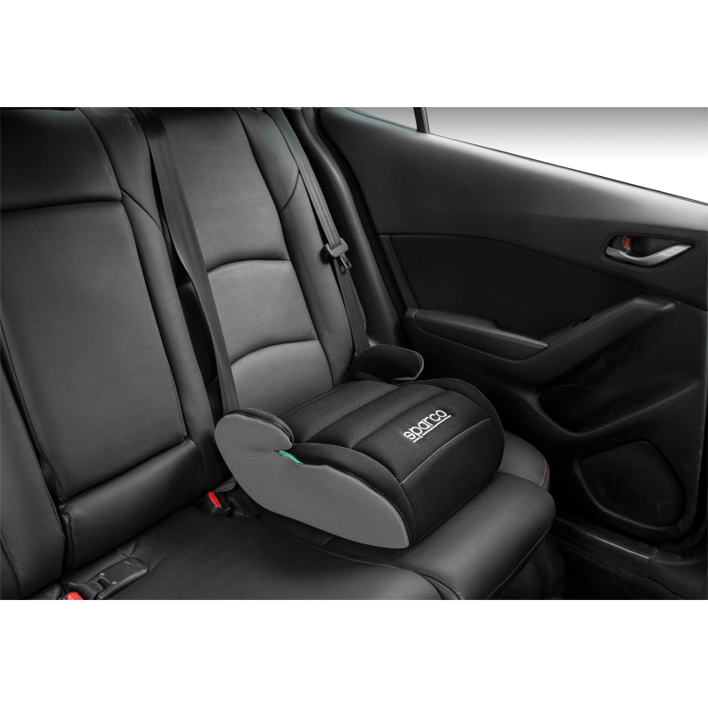 Sparco Siège enfant F100KI Noir/Gris i-Size 125-150cm (ECE-R129/03)