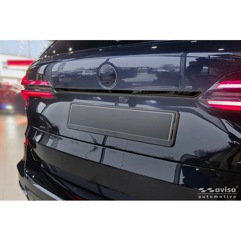 Avisa Moulure de hayon en Inox Noir Chrome sur mesure pour BMW X5 IV (G05) M-Sport 2018-2023 & Facelift 2023-
