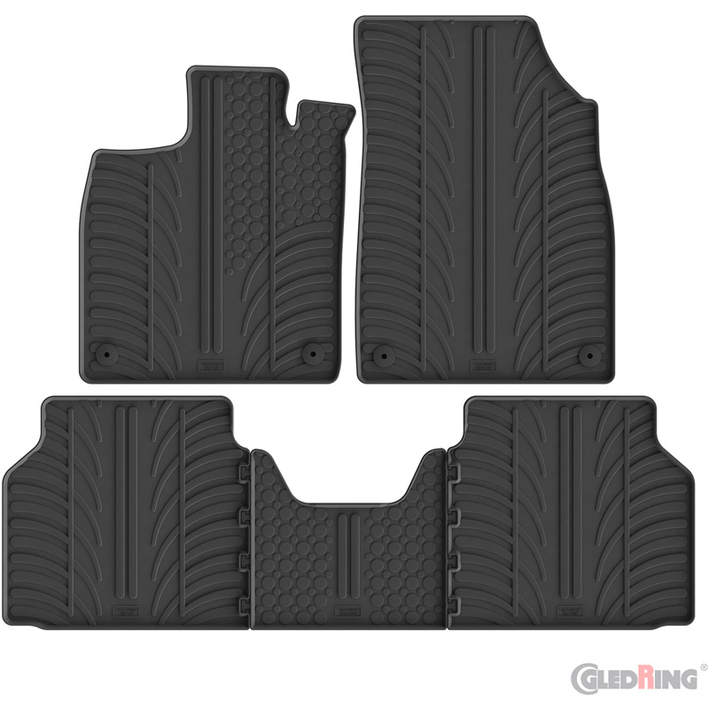 Gledring Set tapis de caoutchouc sur mesure pour Cupra Tavascan (KR1) 2024- (T profil 5-pièces)