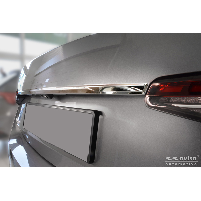 Avisa Revêtement d'habillage du hayon du coffre inox Chrome sur mesure pour Skoda Superb IV Liftback (NZ3) 2024-