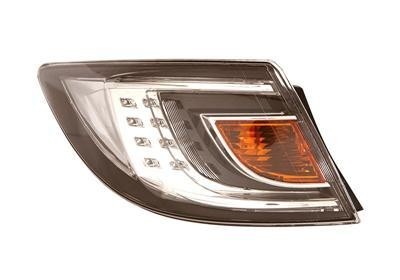 achterlicht, 4/5 drs, chroom, buiten, zonder fittingdeel, links