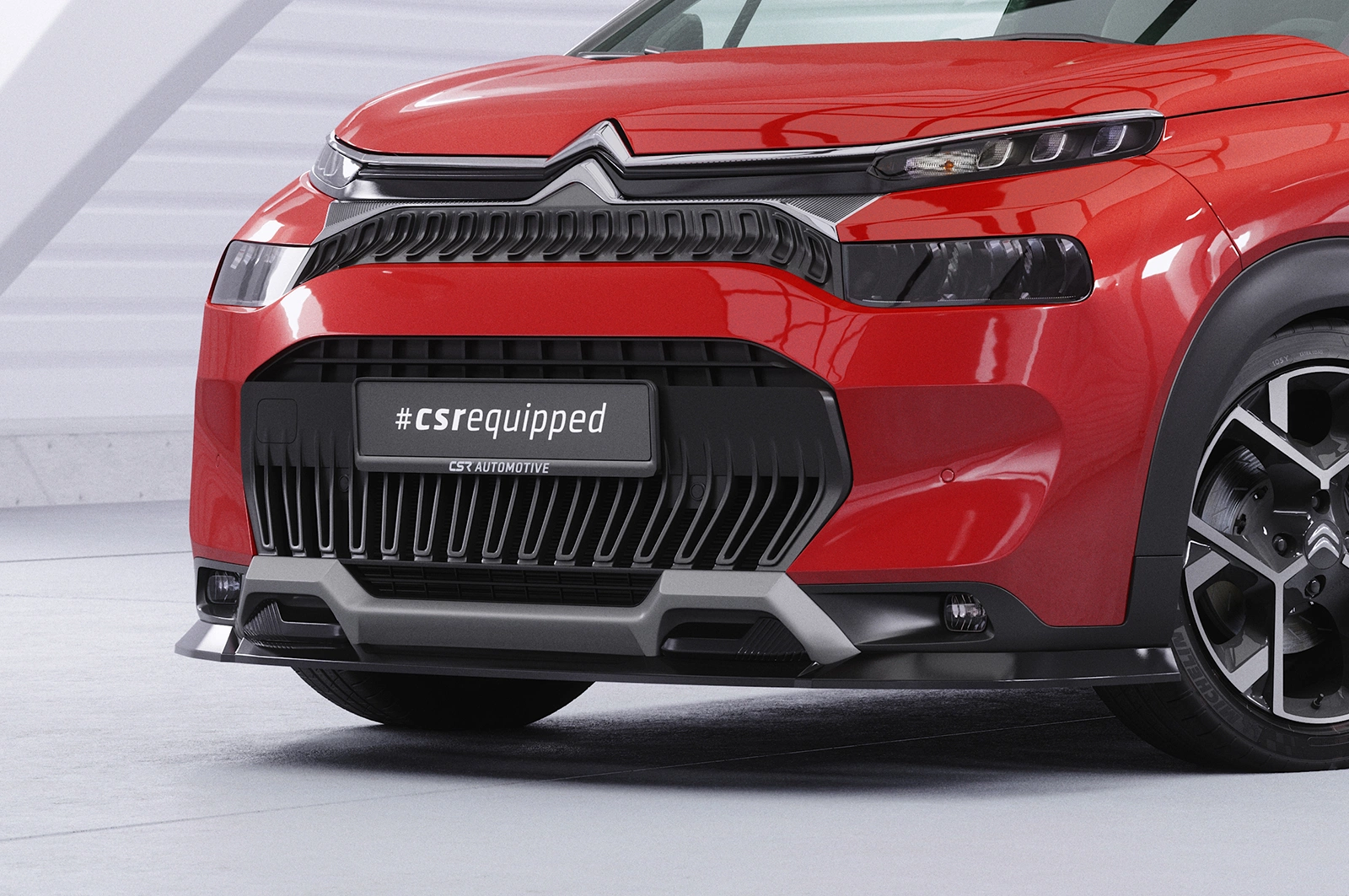 Voorspoiler Citroen C3 Aircross 2 glans zwart