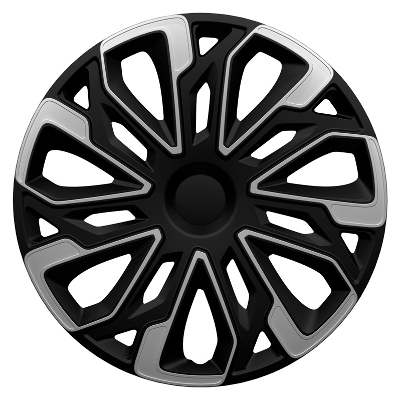Jeu d'enjoliveurs Estoril 15-inch argent/noir