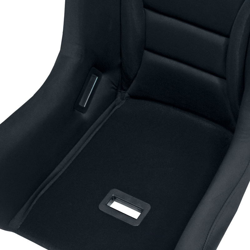Siège baquet 'BS7' - Noir - Dossier fixe en polyester - incl. glissières