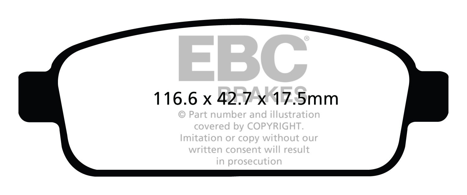 EBC Brakes OPEL Astra J 1.7 TD -110 2009-.. Remblokken achterzij
