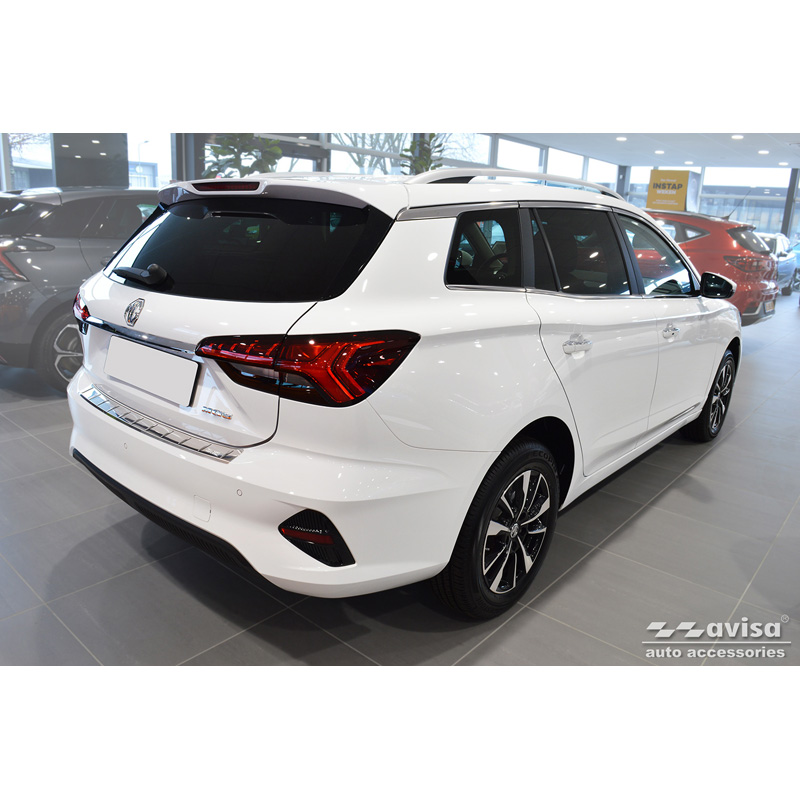 Protection de seuil arrière inox sur mesure pour MG 5 SW (EV) 2022- 'British Flag'