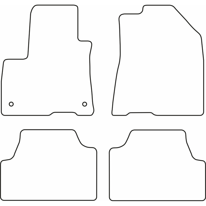 Set de tapis de sol en velours sur mesure pour Kia E-Soul III 2019-