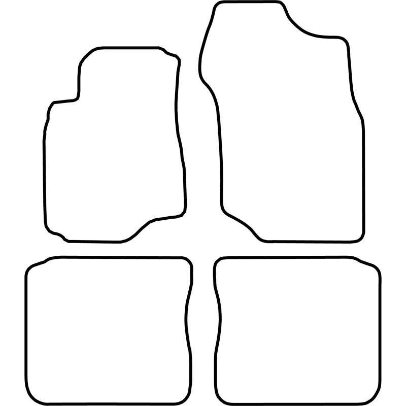 Set de tapis de sol sur mesure pour Mitsubishi Lancer 2004-2008