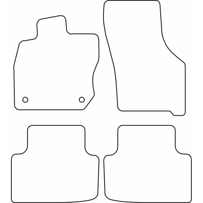 Set de tapis de sol en velours sur mesure pour Seat Leon IV eTSi HB 5-portes & ST Sportstourer 2020-